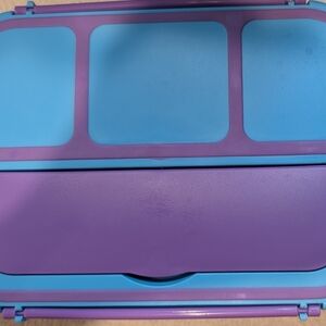 Bentgo Kids Bento Lunch Box Purple Teal Leakproof Meal Prep EUC